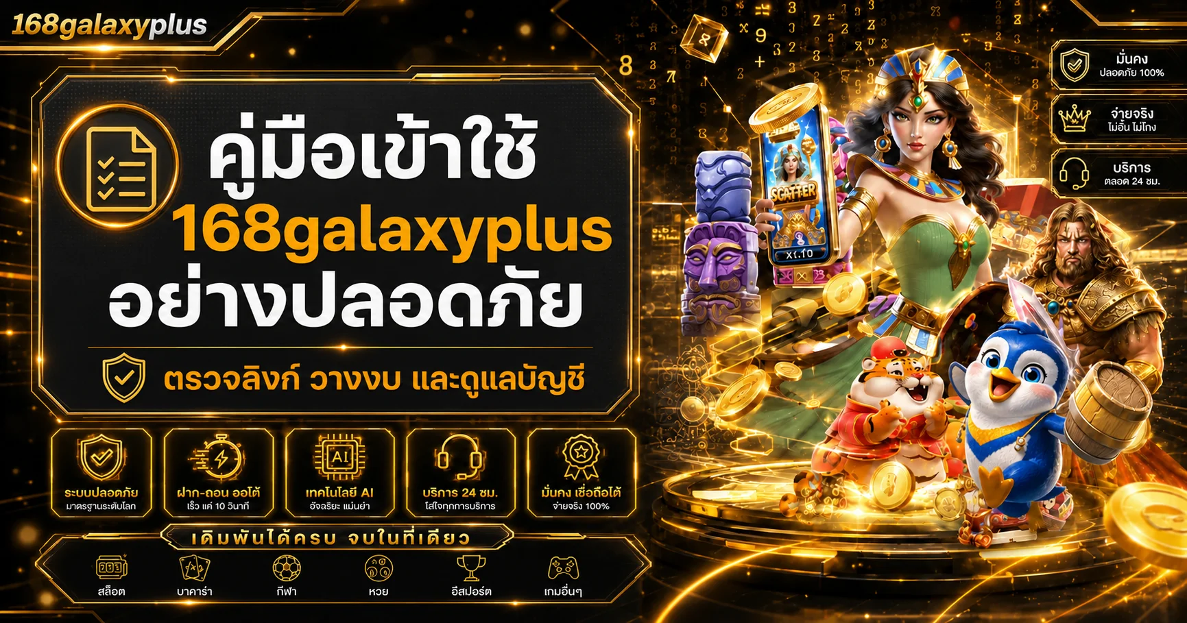 168galaxyplus | คู่มือตรวจทางเข้าและดูแลบัญชี